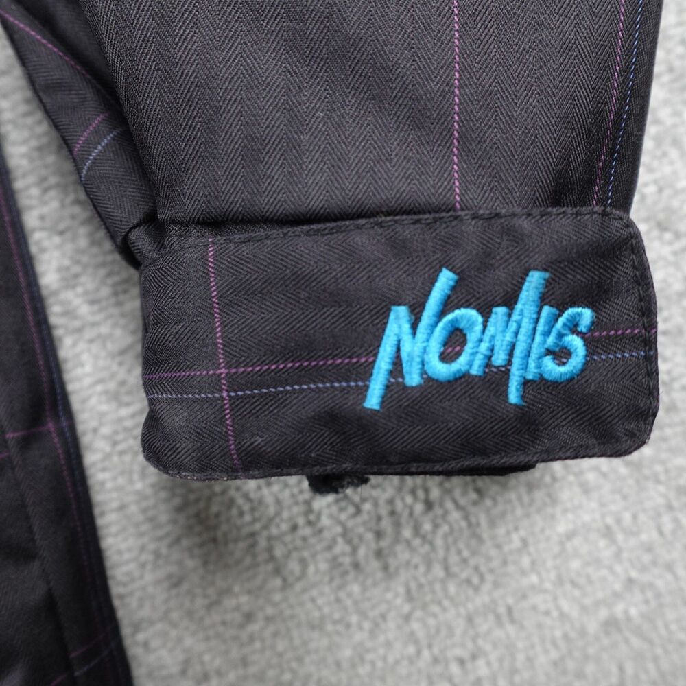 Nomis Jacket Mens M Gray Plaid Check Full Zip Hooded Snowboard Ski - Picture 7 of 16